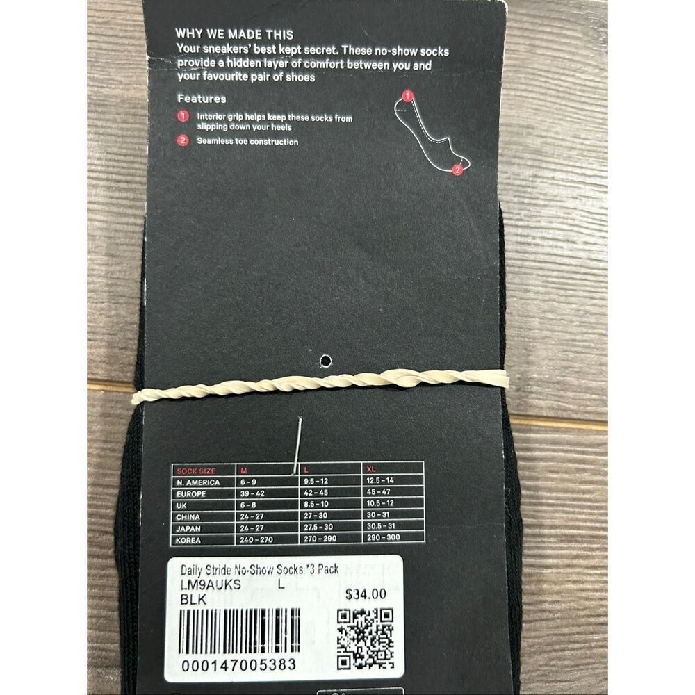 Lululemon men socks L - Picture 3 of 3